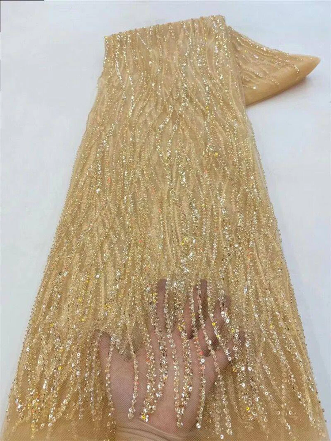 Gold Color Africa Embroidered  - Glitter Tablecloth ulasan dan harga