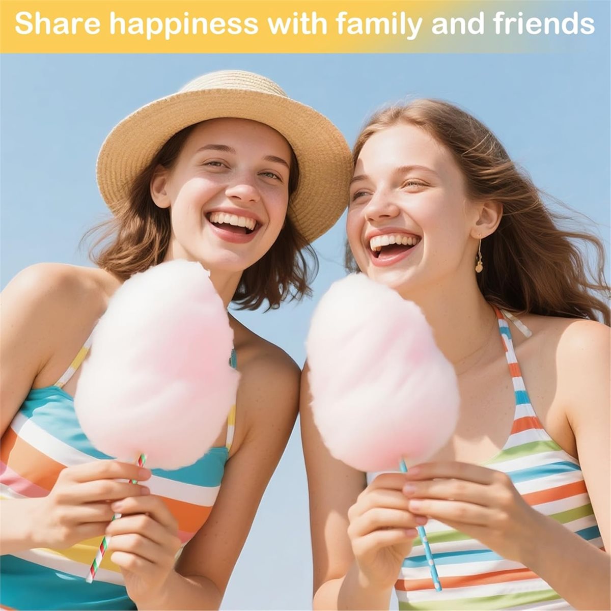 ABZT 200 Pieces Cotton Candy C - Cotton Candy Cone ulasan dan harga