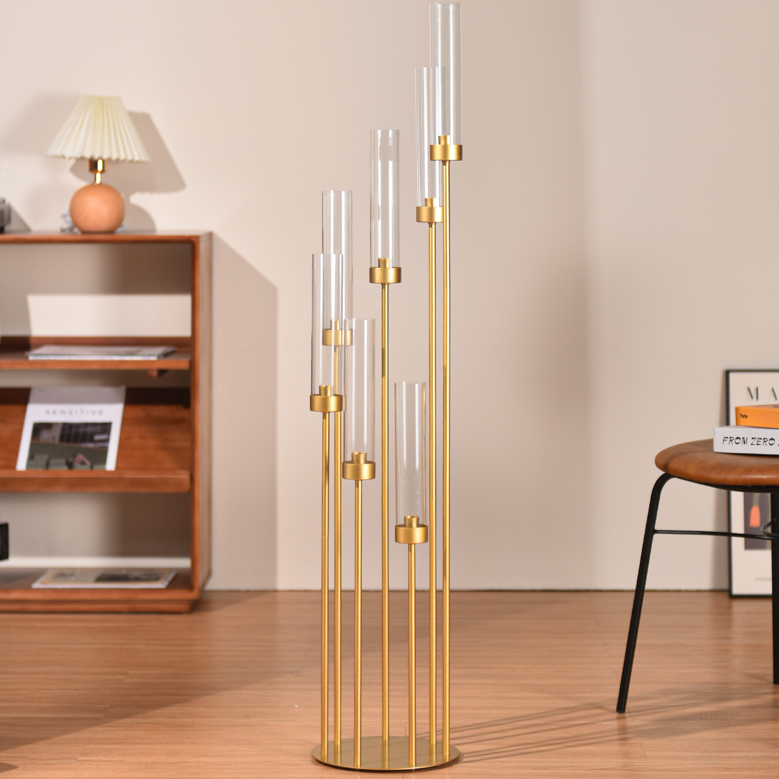 4 Sets 7-Arm Gold Floor Candel - Centerpiece Stick ulasan dan harga