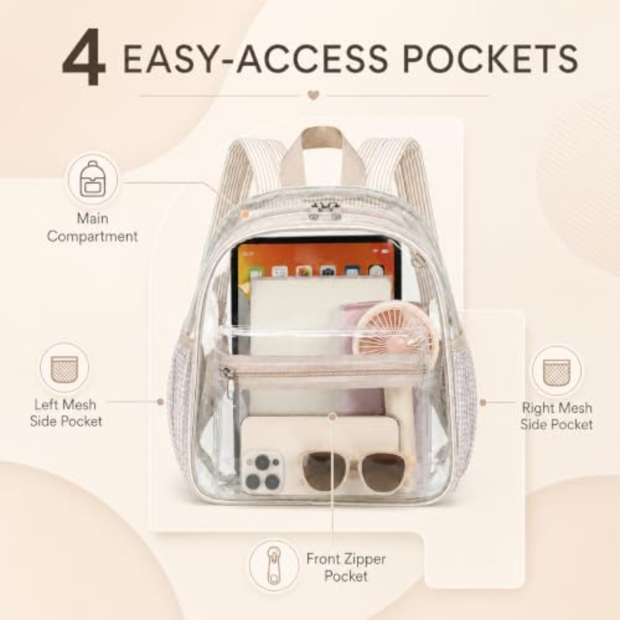 Mini Clear Backpack for Stadiu - Event & Party Supply ulasan dan harga