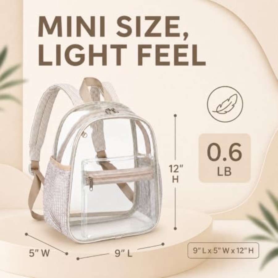 Mini Clear Backpack for Stadiu - Event & Party Supply ulasan dan harga