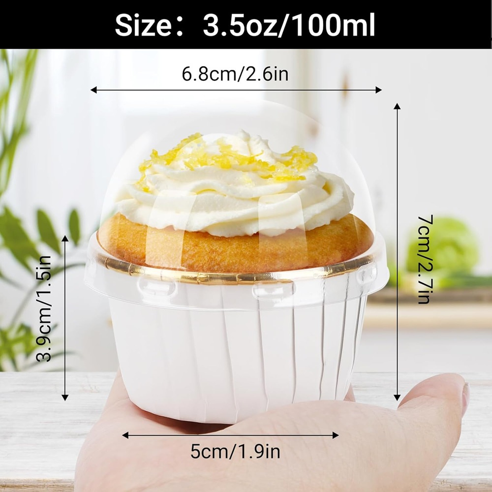 50 pcs Muffins Cup Paper Cupca - Plastic Cup 50Pcs ulasan dan harga
