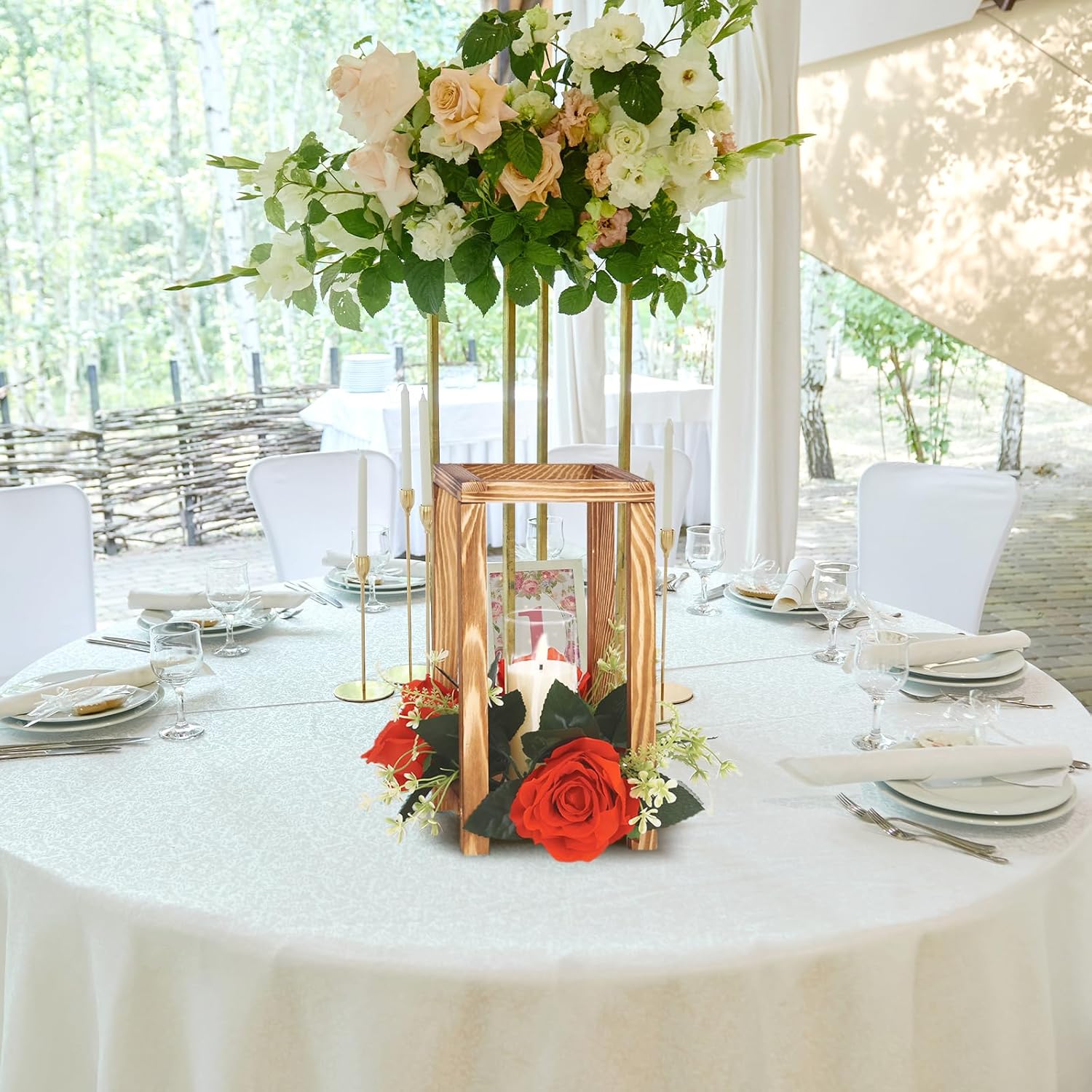 1 Piece Wooden Wedding Lantern - Centerpiece Stick ulasan dan harga