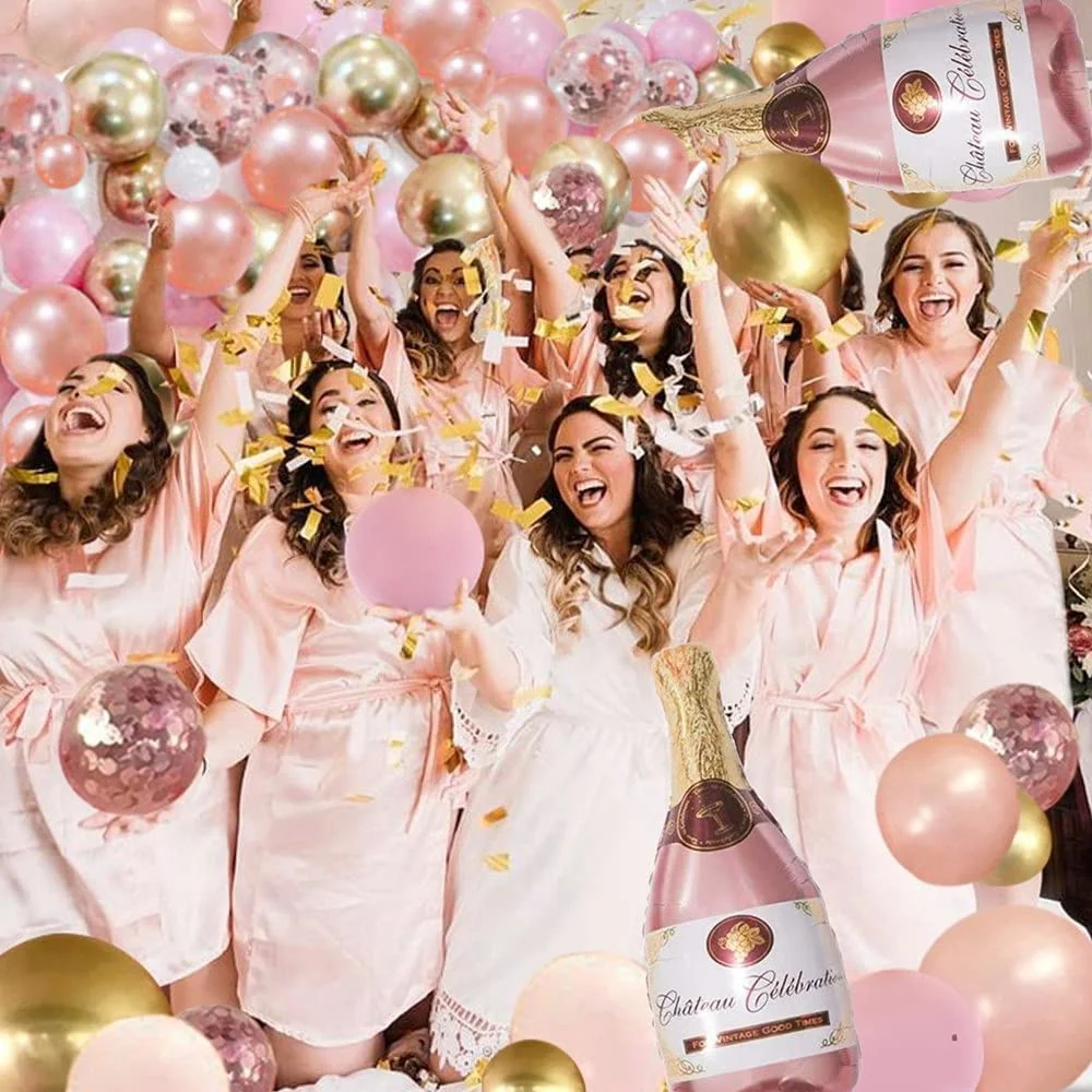Rose Gold Happy Birthday Banne - Party Banner Gold ulasan dan harga