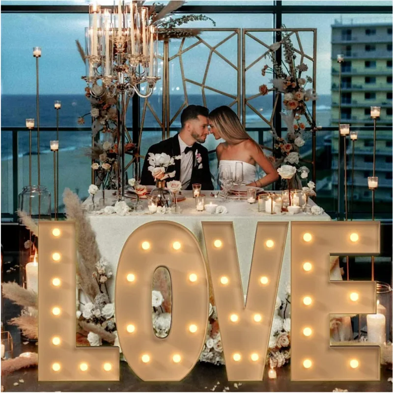 70/100/120cmGiant Letter Led L - Led Balloon Light ulasan dan harga