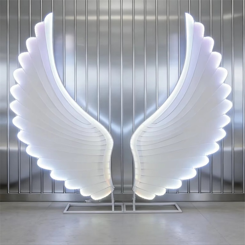 Glowing Angel Wings Light Prop - Event & Party Supply ulasan dan harga
