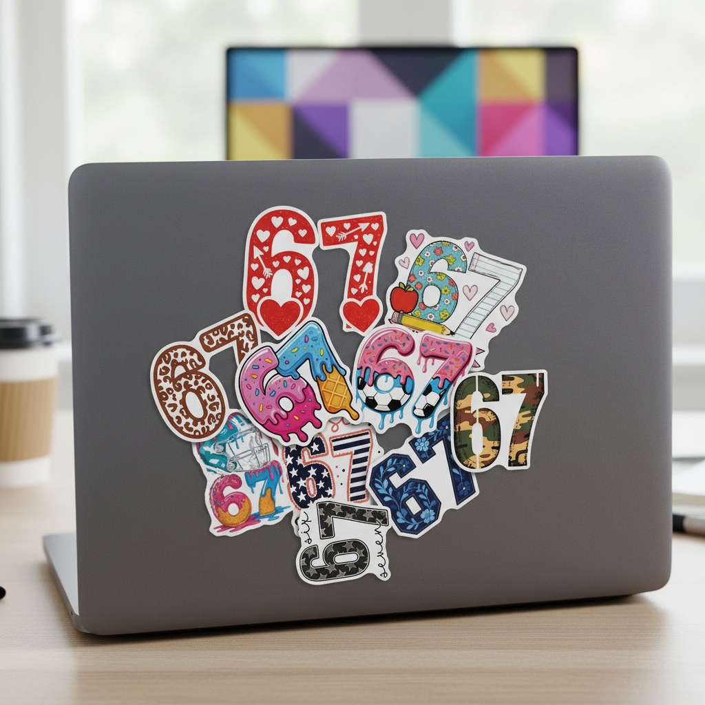 50pcs Number 67 Digital Graffi - Plastic Cup 50Pcs ulasan dan harga