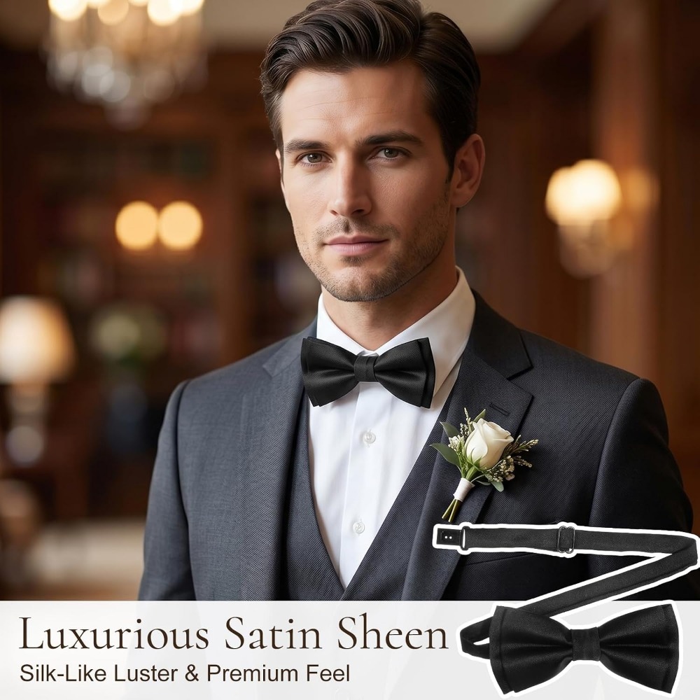 Men's Bow Ties, 2-Pack Solid C - Event & Party Supply ulasan dan harga
