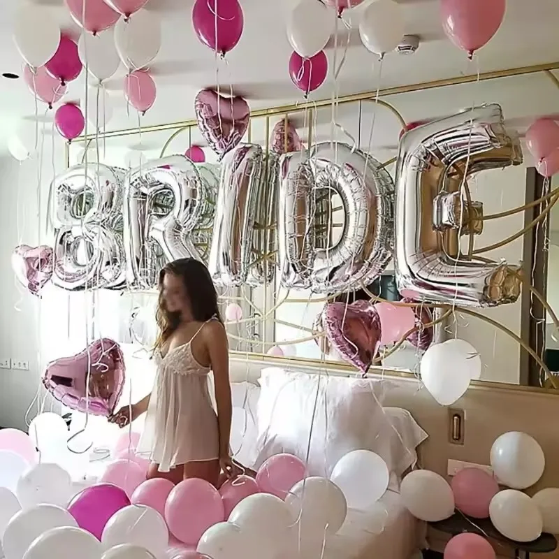 5pcs Bridal Shower Decorations - Party Banner Gold ulasan dan harga