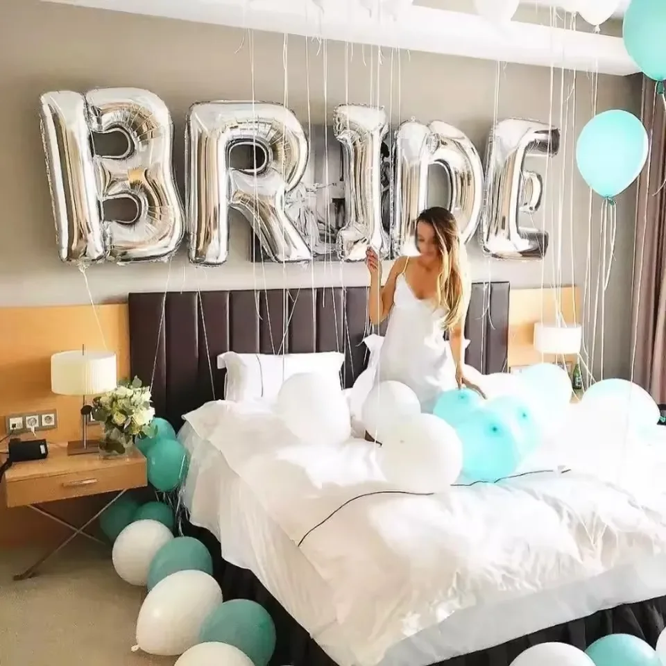 5pcs Bridal Shower Decorations - Party Banner Gold ulasan dan harga