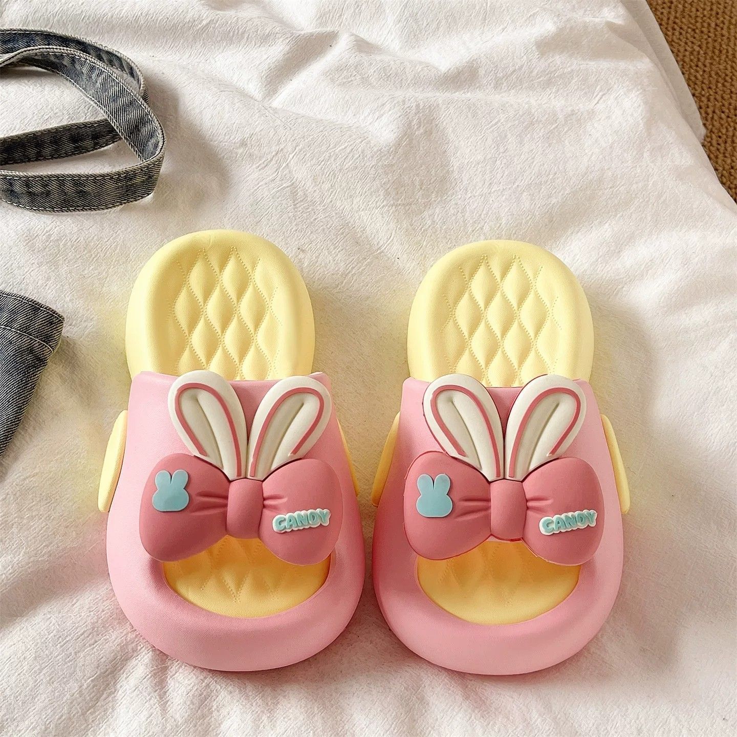 Cute Bow Rabbit Ear Platform S - Cotton Candy Cone ulasan dan harga