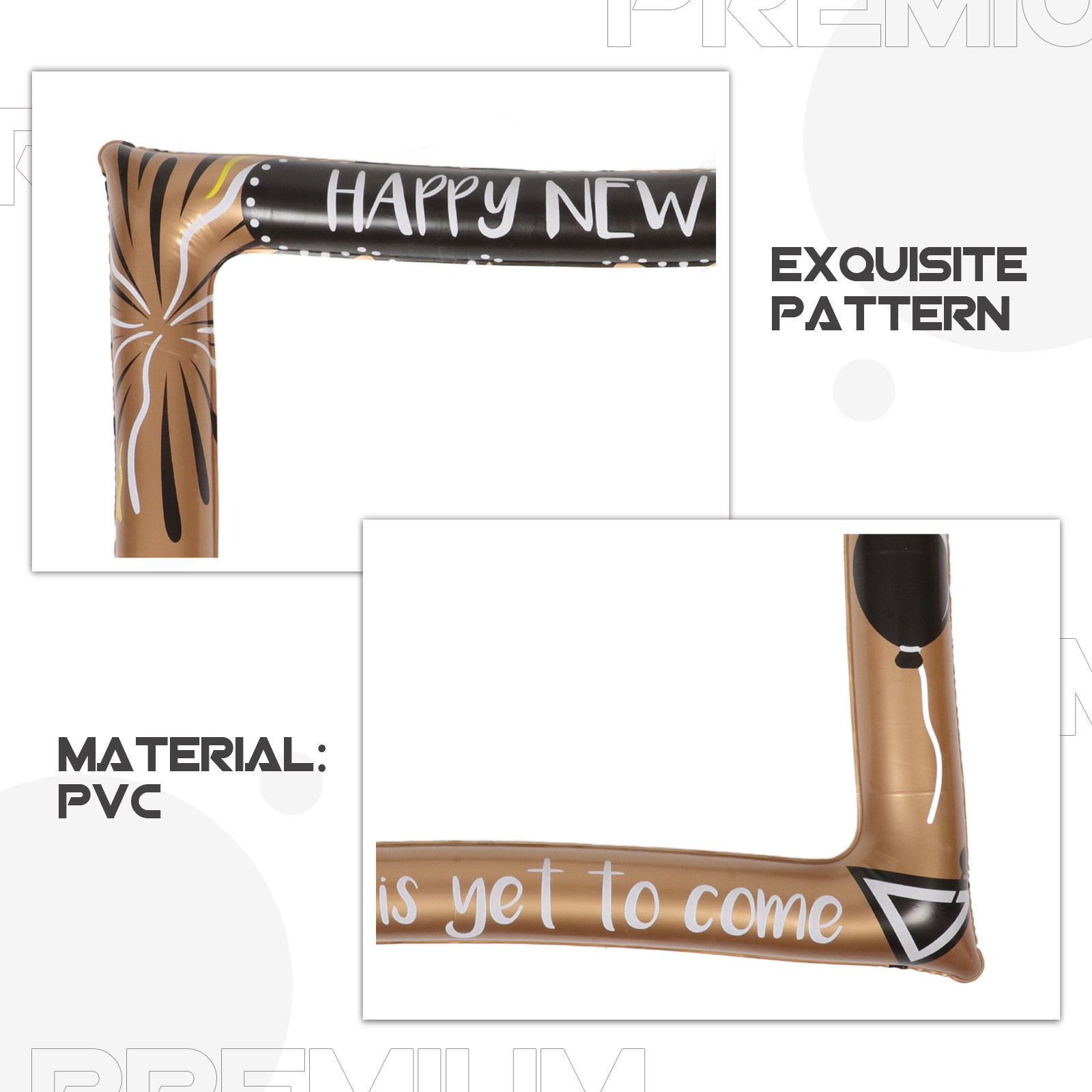 Inflatable Happy New Year Phot - Photo Booth Frame ulasan dan harga