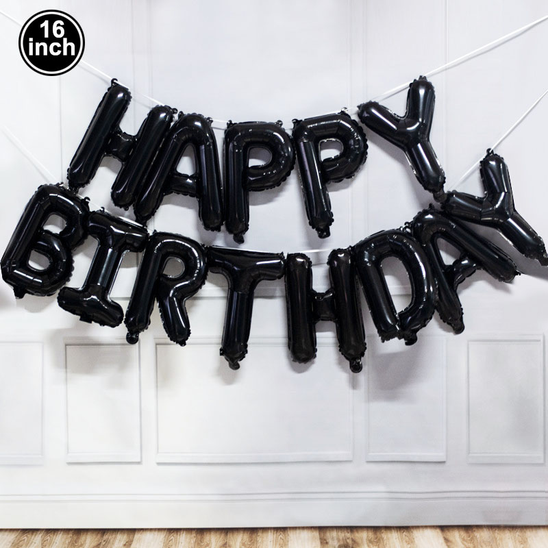 Happy Birthday Decoration Ball - Party Banner Gold ulasan dan harga