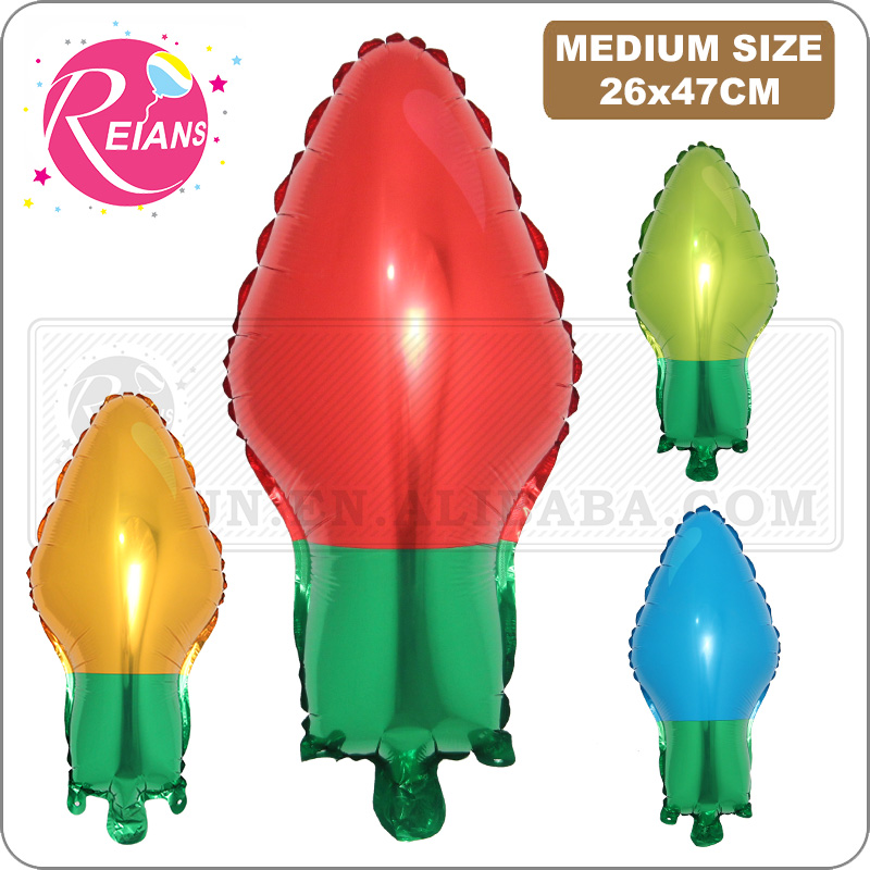 Lamp Bulb Aluminum Foil Balloo - Party Event Supplier ulasan dan harga
