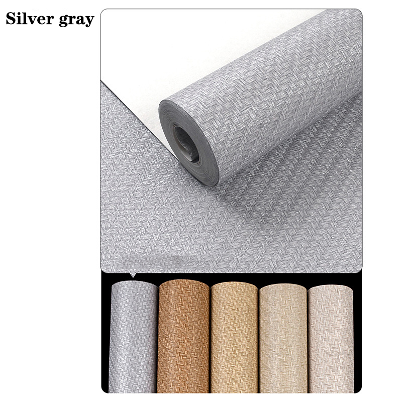 Linen Weave Wallpaper Non Self - Paper Straw Color ulasan dan harga
