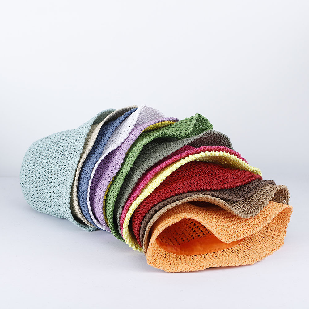 Womens Straw Sun Hat Woven Buc - Paper Straw Color ulasan dan harga