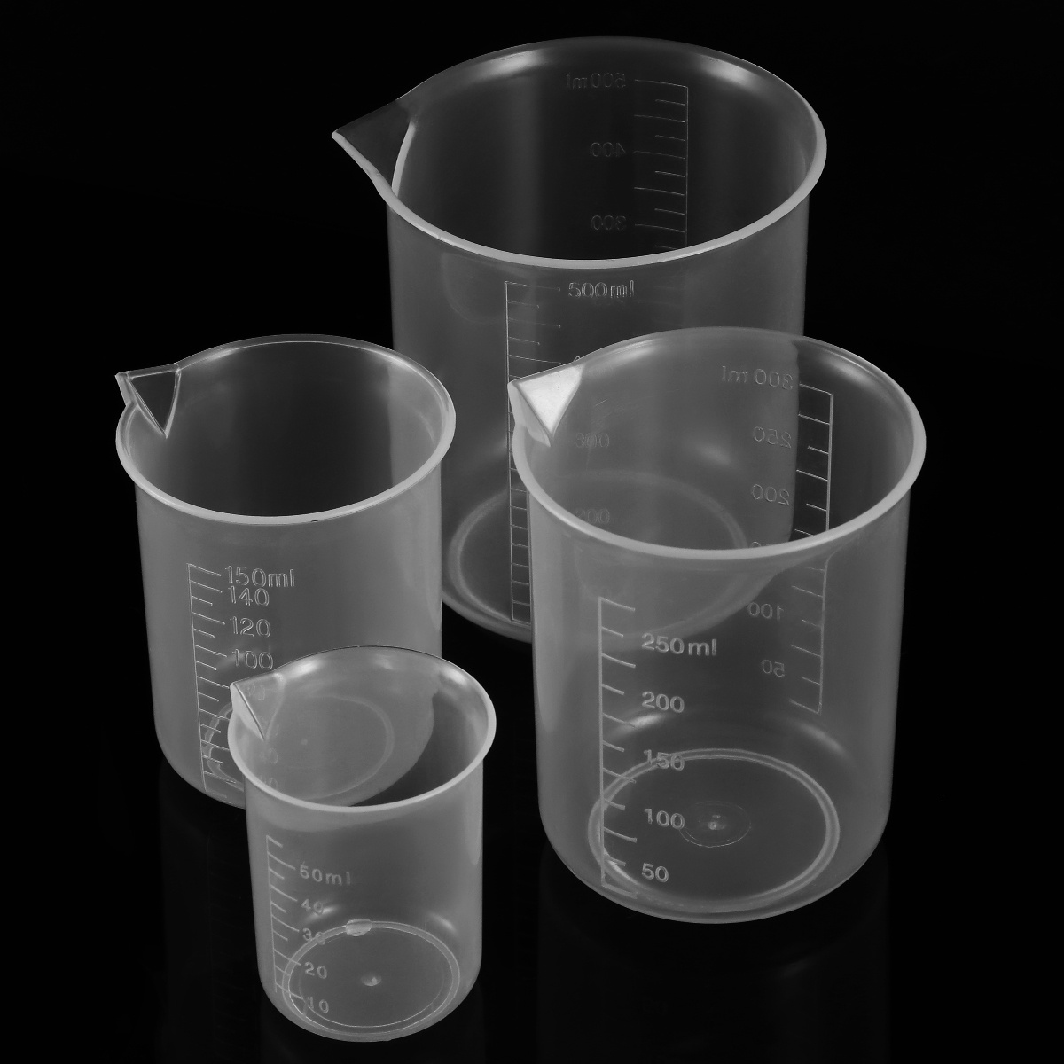 4pcs 50Ml 150Ml 250Ml 500Ml Pl - Plastic Cup 50Pcs ulasan dan harga