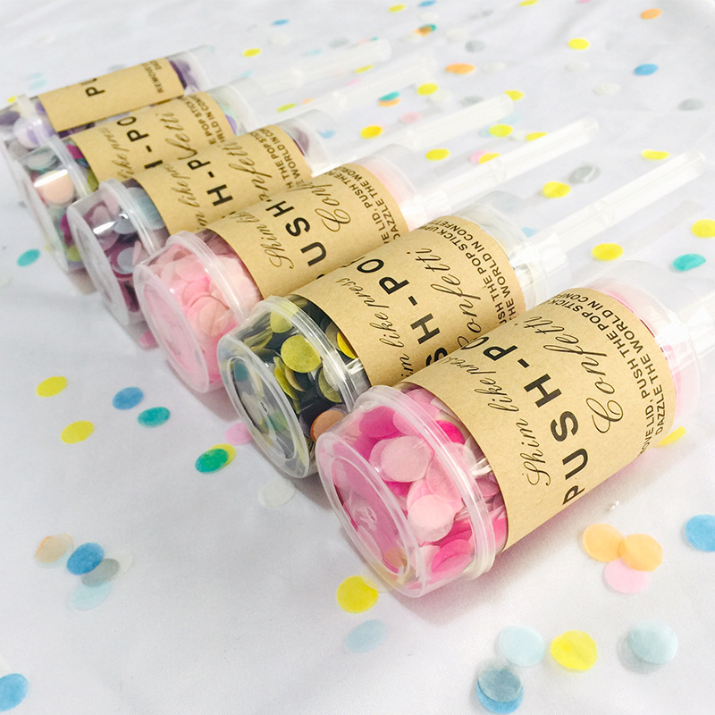 2pcs Multicolor Paper Scrap Fo - Confetti Cannon Tube ulasan dan harga
