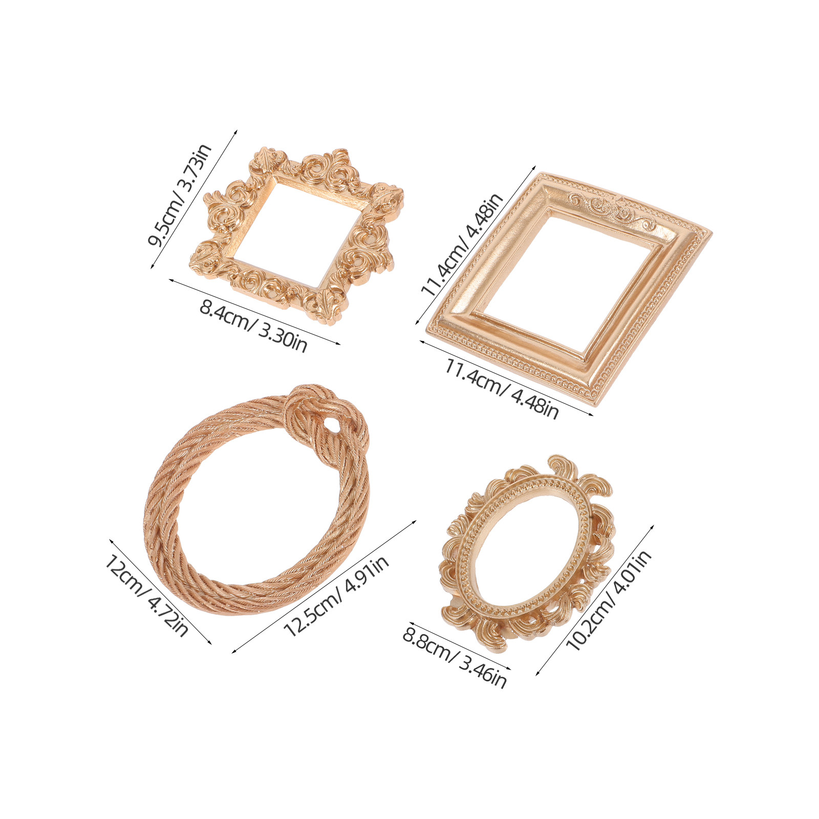 4Pcs Mini Vintage Resin Pictur - Photo Booth Frame ulasan dan harga