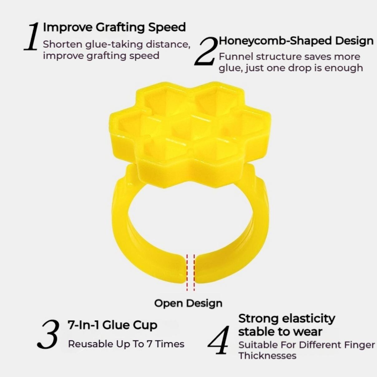 50PCS Holder Ring Cups for Eye - Plastic Cup 50Pcs ulasan dan harga