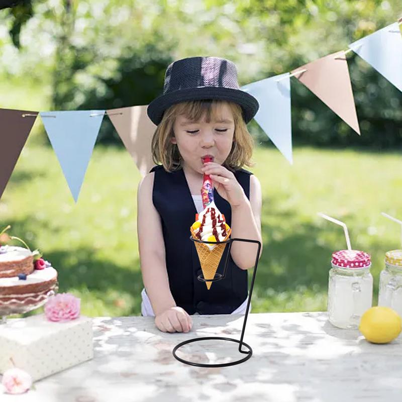 Ice Cream Cone Holder Black Ir - Cotton Candy Cone ulasan dan harga