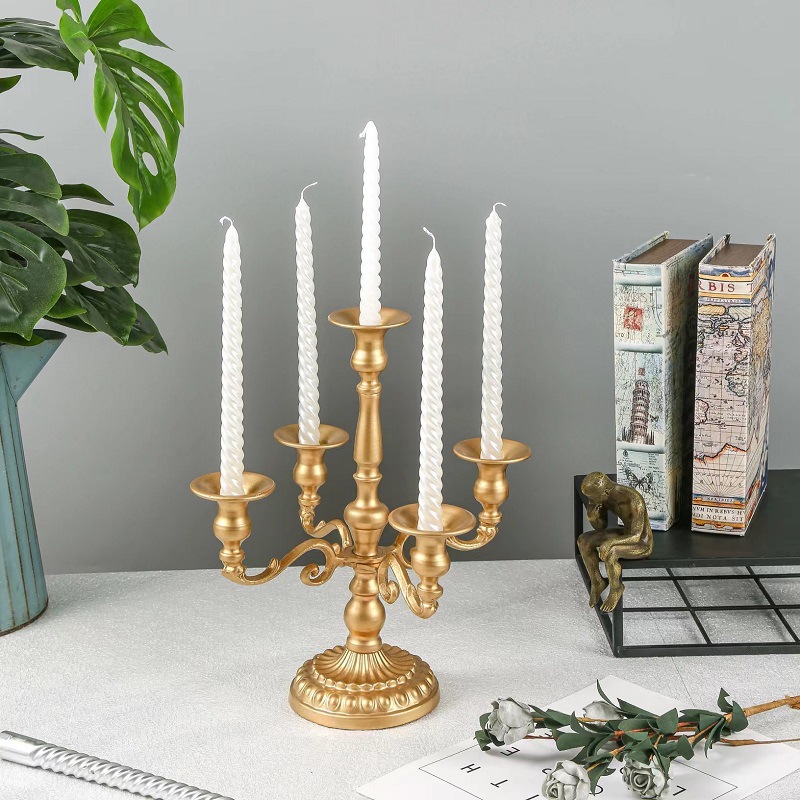 Vintage European Gold Iron Mul - Centerpiece Stick ulasan dan harga
