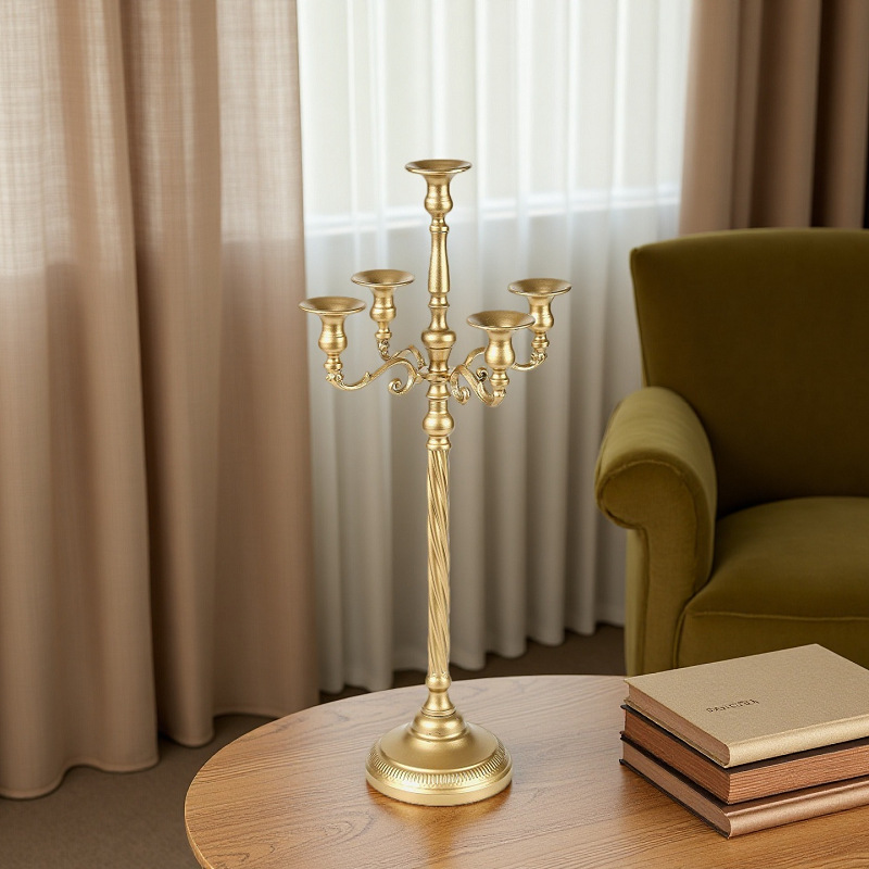 Vintage European Gold Iron Mul - Centerpiece Stick ulasan dan harga