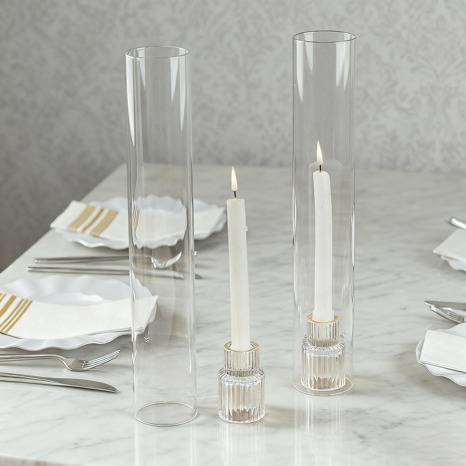 Luxury Glass Pillar Candlestic - Centerpiece Stick ulasan dan harga