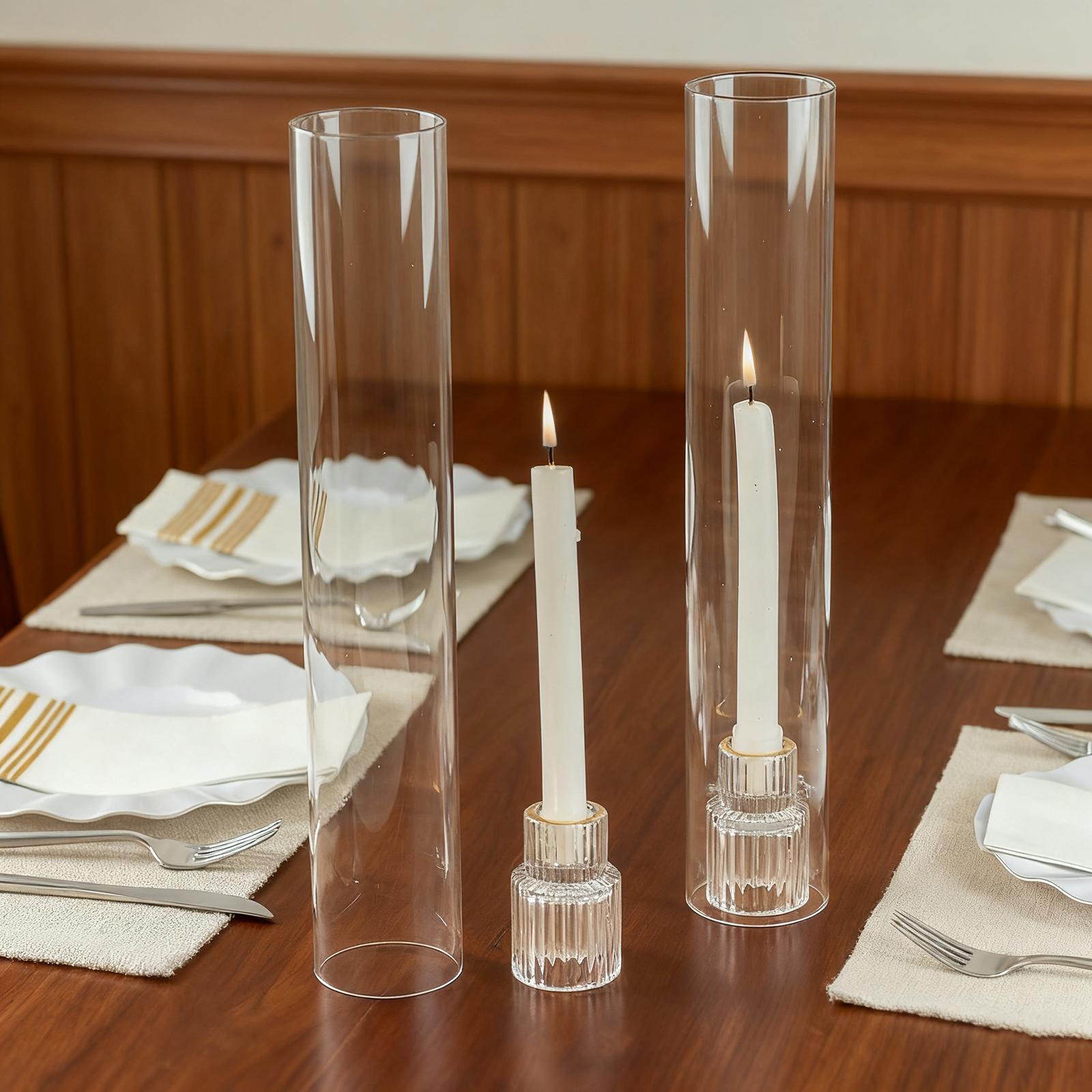 Luxury Glass Pillar Candlestic - Centerpiece Stick ulasan dan harga
