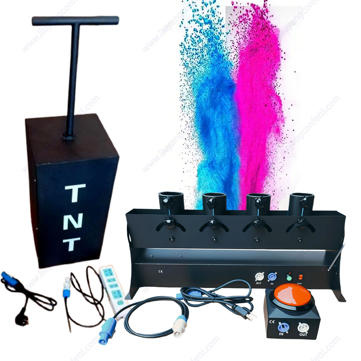 Electronic Spray Confetti Powd - Confetti Cannon Tube ulasan dan harga