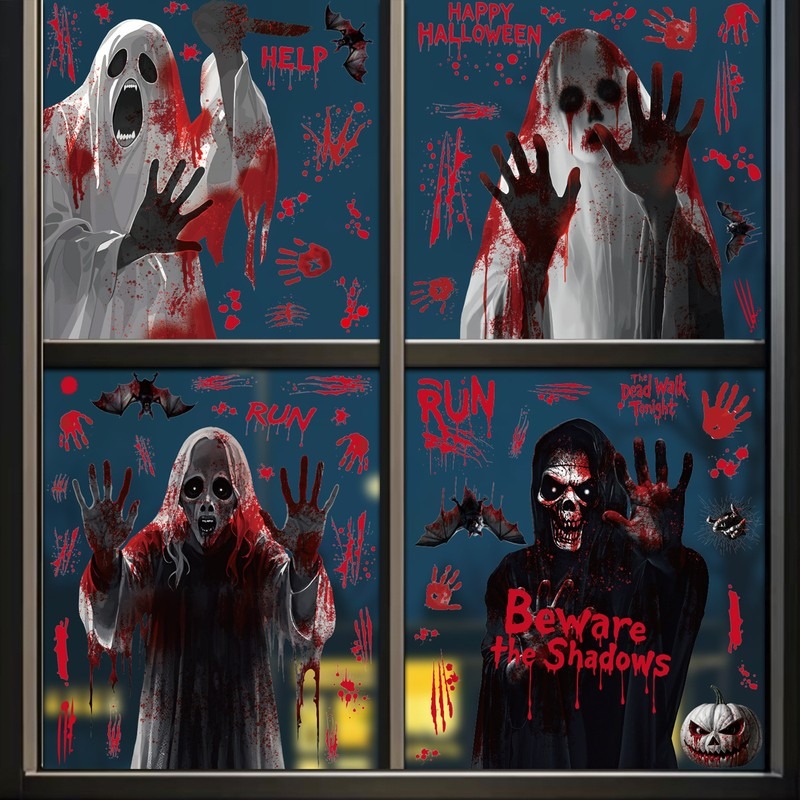 Halloween Window Clings Ghost  - Party Event Supply Store ulasan dan harga