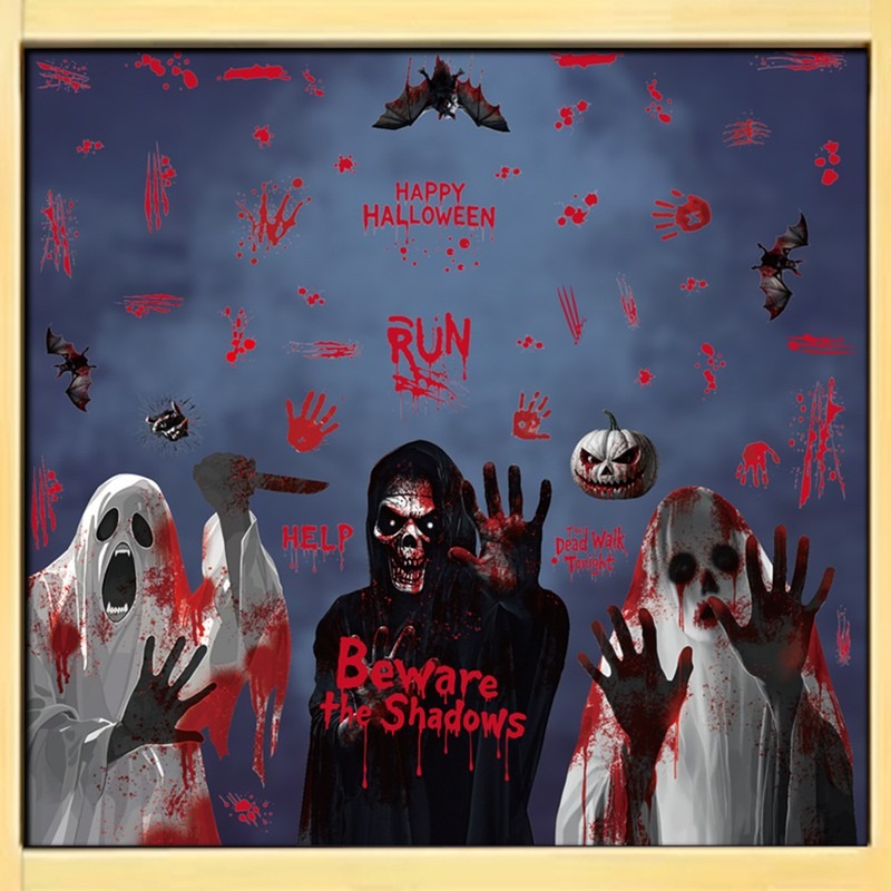 Halloween Window Clings Ghost  - Party Event Supply Store ulasan dan harga