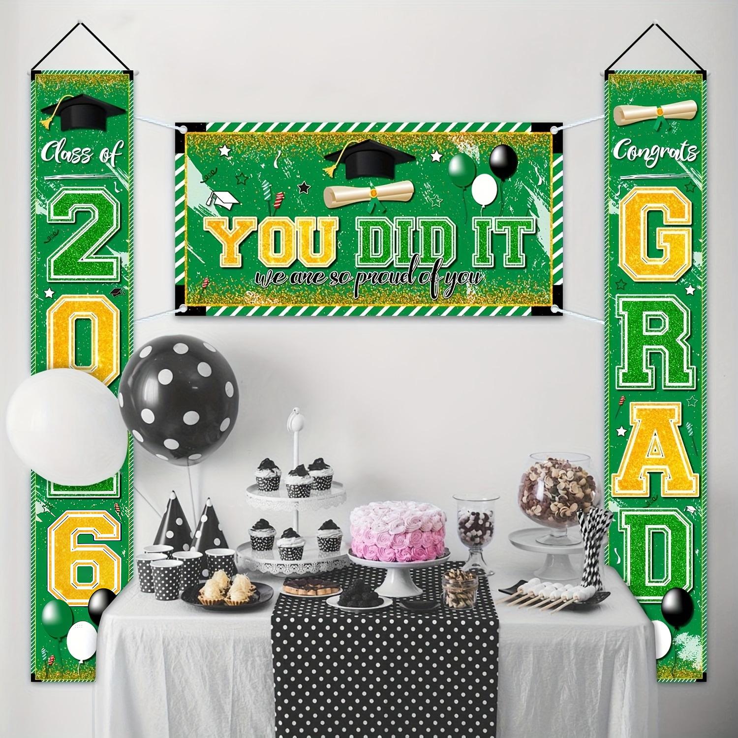 Congrat Class of 2026 Graduati - Party Banner Gold ulasan dan harga