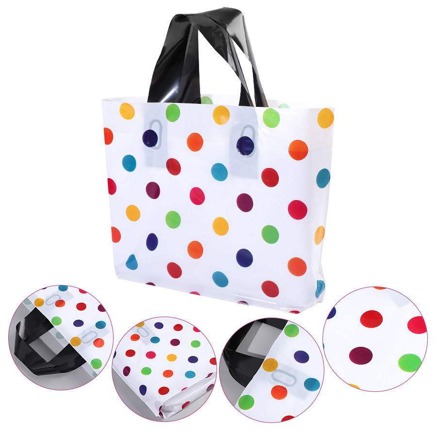 18Pcs Polka Dot Tote Bag Thick - Party Event Supply Store ulasan dan harga